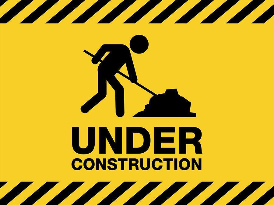 Under Construction Warning Sign